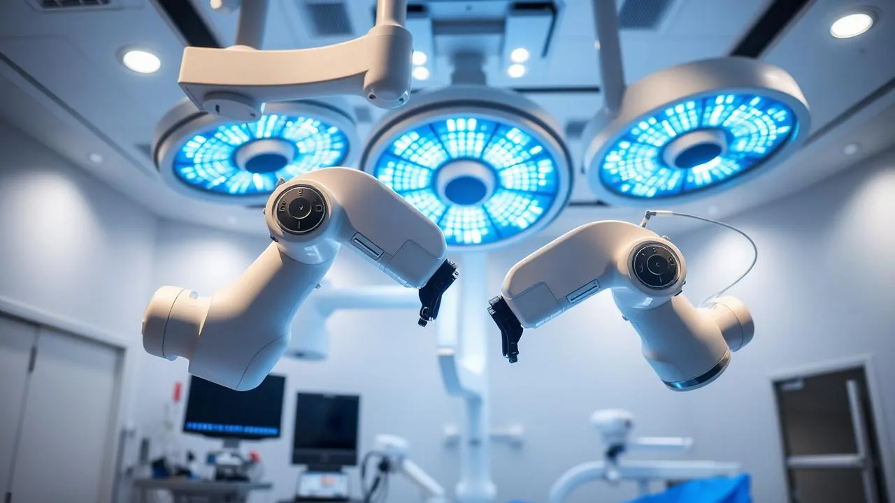 Cirurgia robótica para câncer de próstata — equipamento de última geração